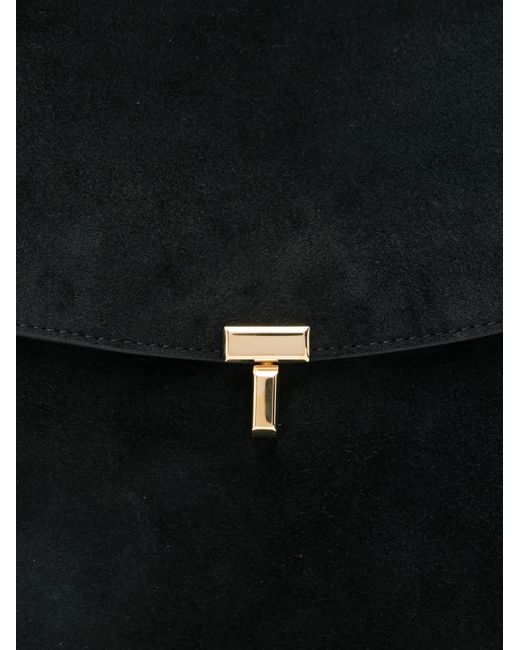 Totême  T-Lock Suède Schoudertas in het Black