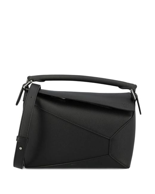 Petit Sac Cabas Puzzle Edge Loewe en coloris Black