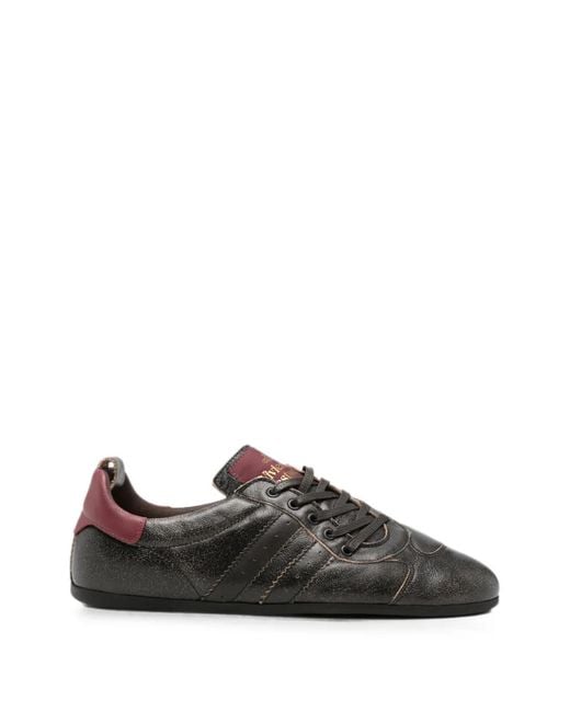 Vivienne Westwood Black Drunken Trainer Leather Sneakers for men