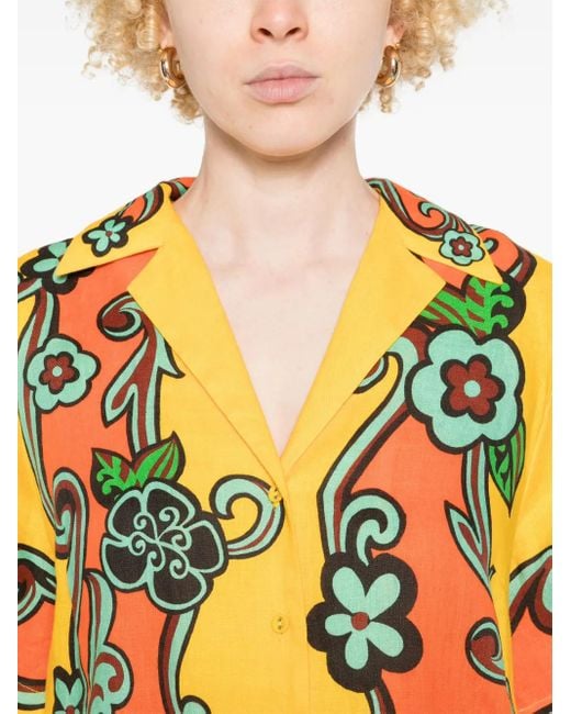 ALÉMAIS Yellow Flame Shirt