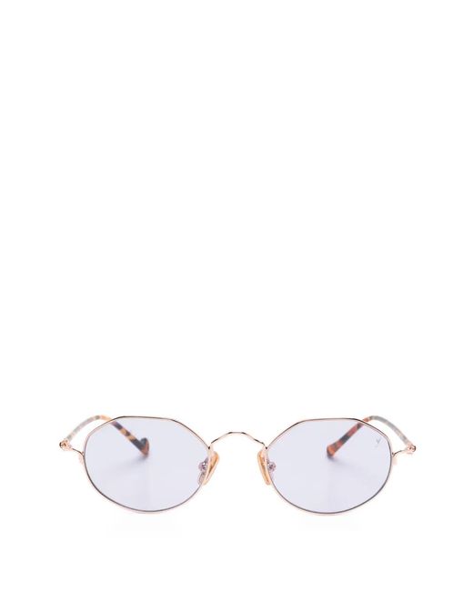 Eyepetizer White Geometric Frame Sunglasses