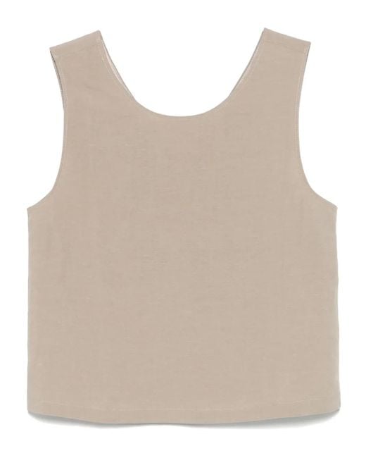 MOUTAKI Top Met Slub-Textuur in het Natural