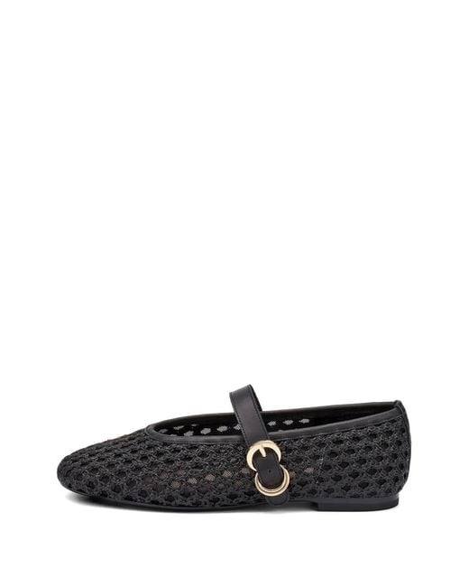 Frau White Raffia Ballet Flats