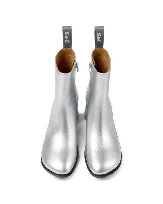 Camper White Kora Ankle Boots
