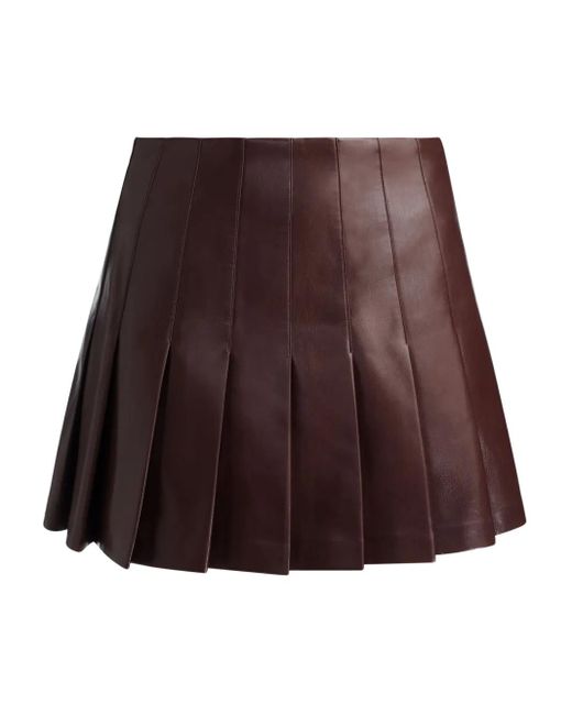 Alice + Olivia Carter Mini-Plooirok in het Brown