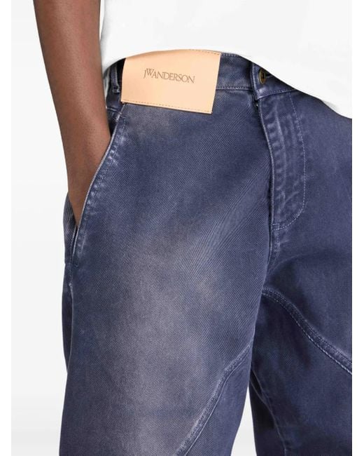 J.W. Anderson Blue Twisted Workwear Jeans