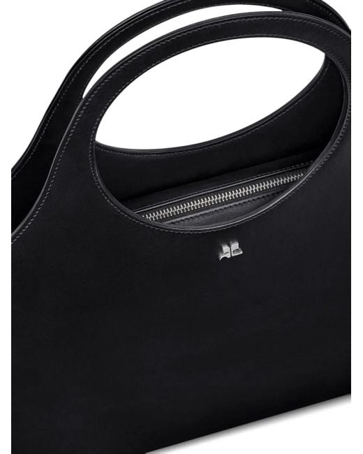 Courreges Black Large Holy Day Tote Bag