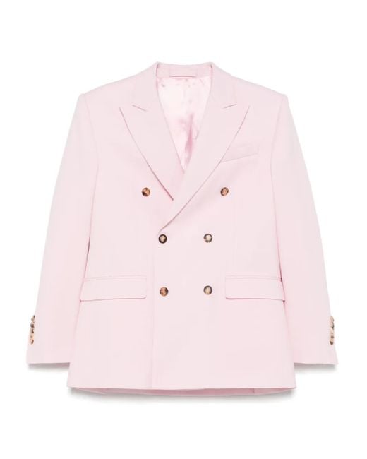 Wardrobe NYC Pink Double-Breasted Blazer