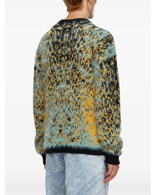 DIESEL Green K-Rain Sweater for men