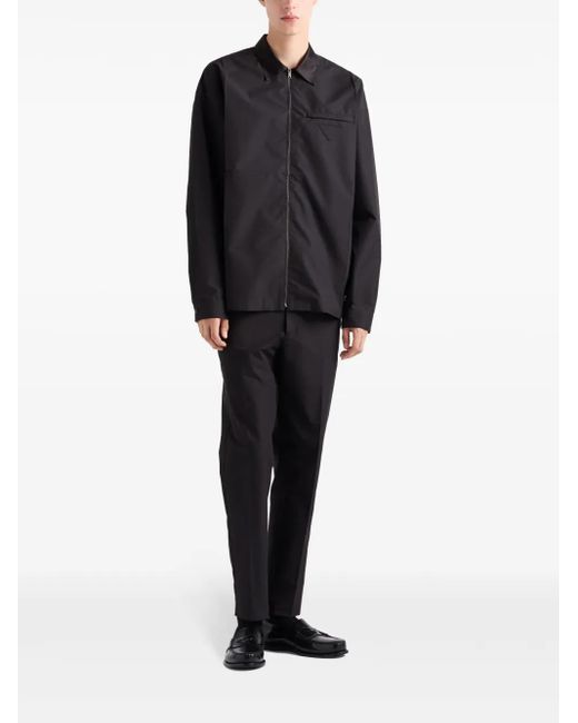 Prada Black Technical Cotton Shirt for men