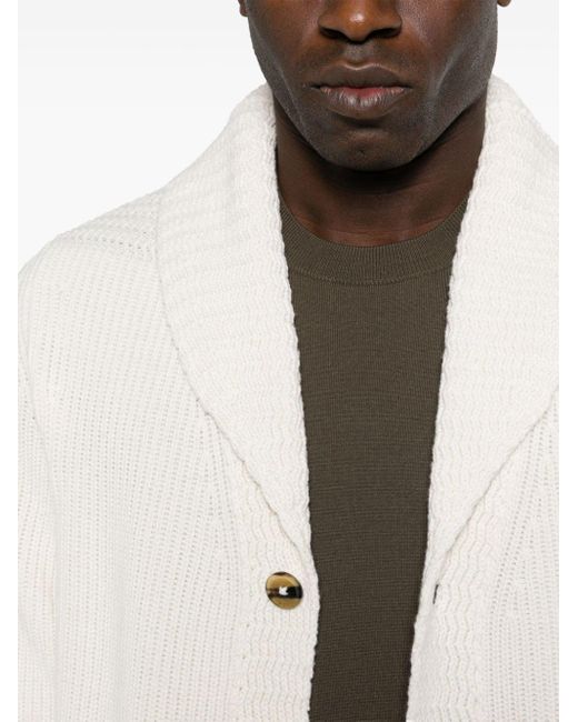 Tom Ford White Chunky-knit Cashmere Cardigan for men