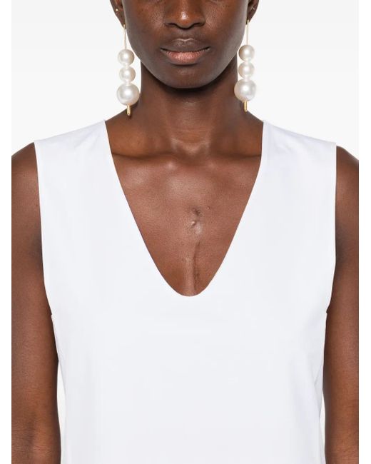 Khaite Avery Midi-Jurk in het White
