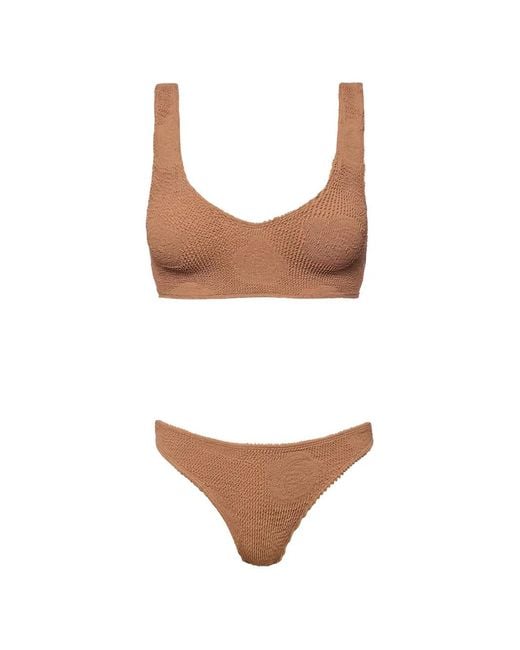 SOFIA ERHAN White Aria Crinkle-Effect Bikini Set