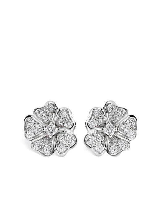 Leo Pizzo Gray 18Kt Flora Diamond Earrings