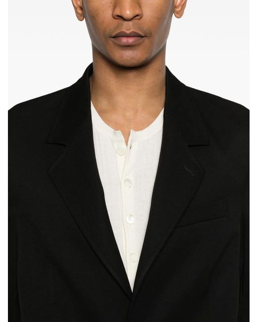 Our Legacy Black Unconstructed Ceremony Blazer for men