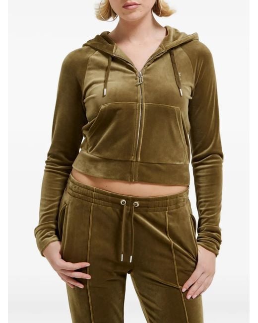Juicy Couture Green Elastic-Waist Track Pants