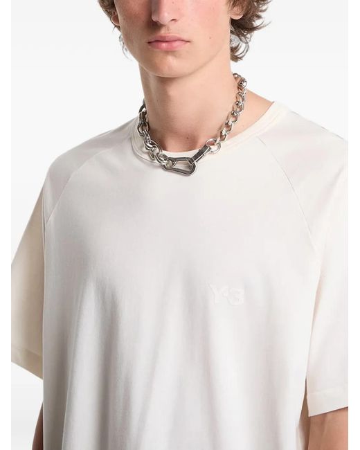 Y-3 White Boxy Short-Sleeve T-Shirt for men