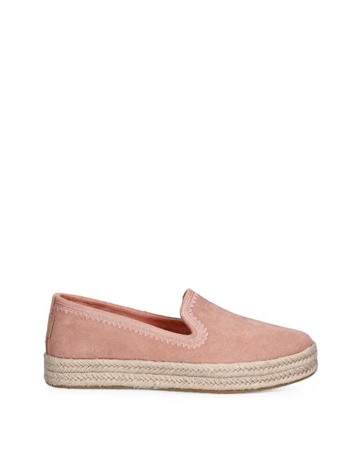 TOMS Pink Suede Espadrilles