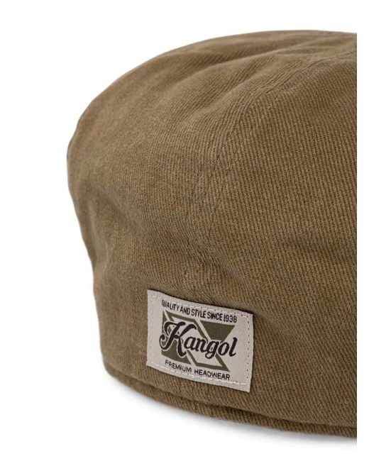 Kangol Brown Cotton Hat for men