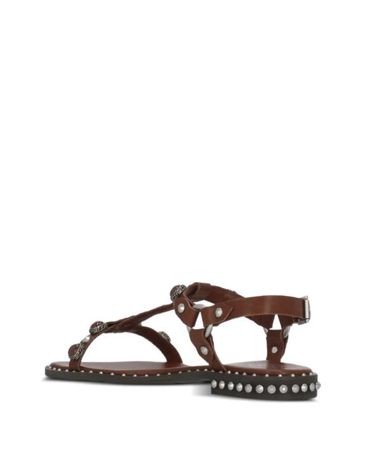 Ash Multicolor Sandales Podium En Cuir