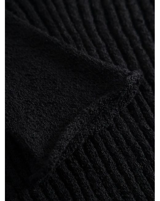 Elena Velez Black Varsity Knitted Top