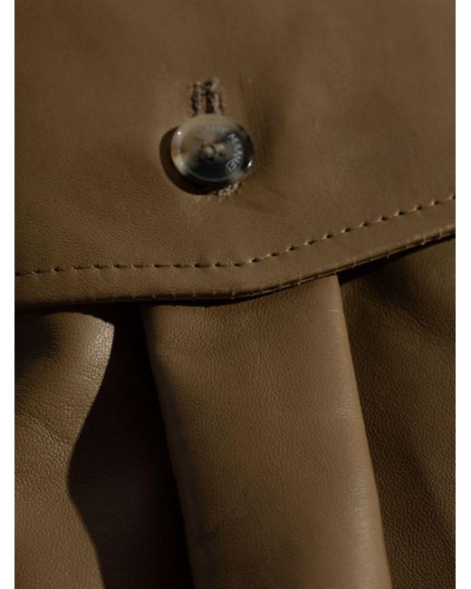 The Mannei Brown Voiron Leather Jacket