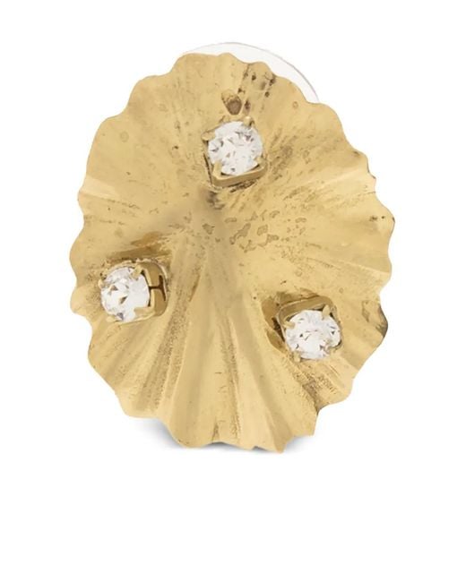 Ulla Johnson Metallic Ruffled-Design Earrings