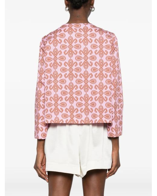 Niu Pink Floral Bolero Jacket