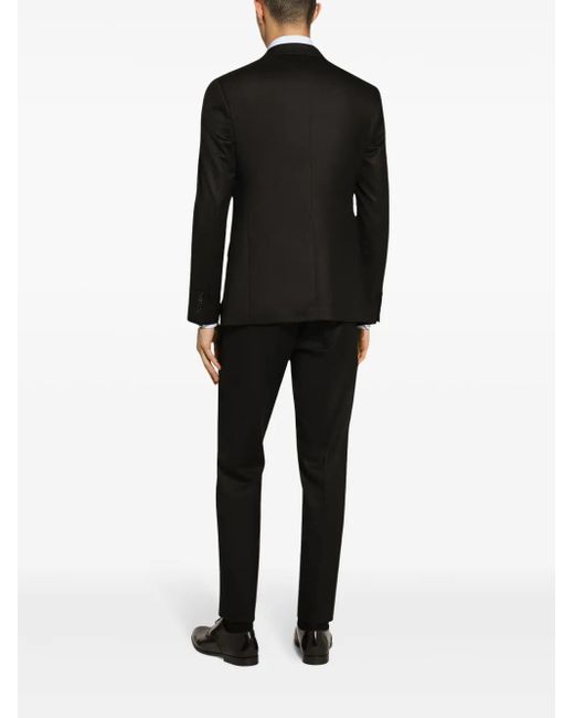 Dolce & Gabbana Black Wool Single-Breasted Jacket for men