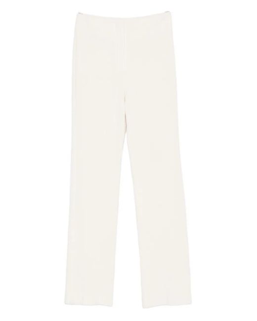 Nanushka White Shera Hose mit Schlitz