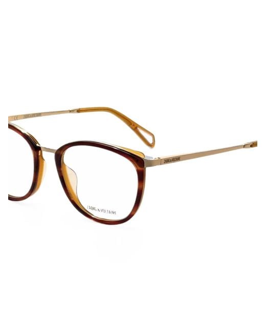 Zadig & Voltaire Brown Tortoiseshell-Effect Cat-Eye Glasses