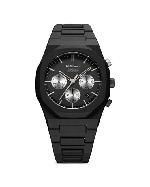D1 Milano Chronograph 40.5Mm Watch in Black for Men | Lyst