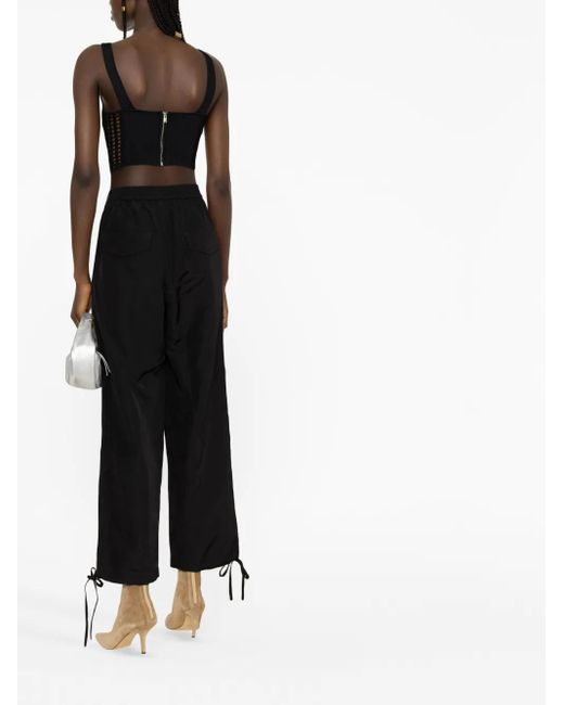 MSGM Cropped Broek in het Black