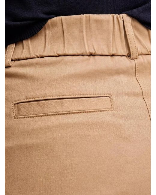 Benetton Natural Cuffed Trousers