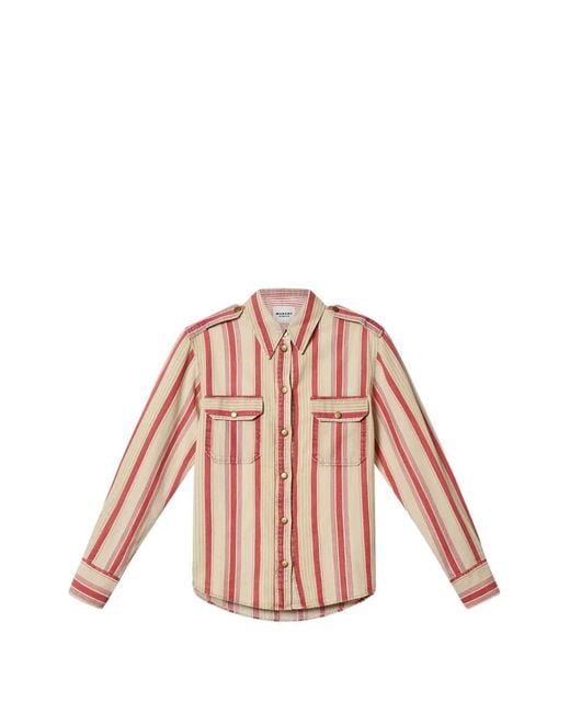 Isabel Marant Pink Gelva Cotton Shirts