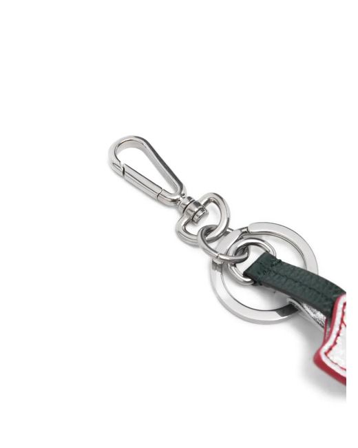 Mulberry White Candy Keyring