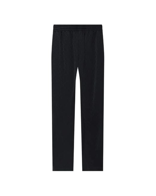 Casablanca Black Monogram-Pattern Track Pants for men