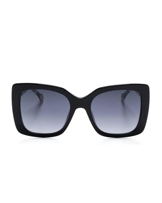 Carolina Herrera オーバーサイズフレーム サングラス Blue