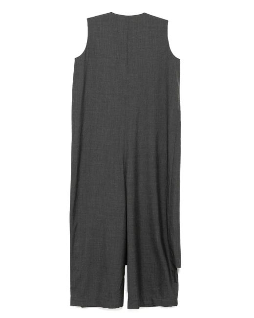 Enfold V-Neck Jumpsuit in Gray Lyst