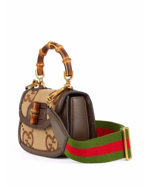 Gucci Jumbo GG ハンドバッグ ミニ Brown