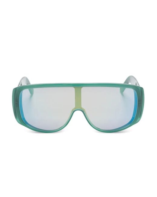 Retrosuperfuture Blue Shield-Frame Sunglasses