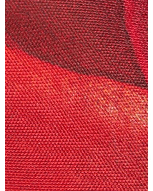 Roberto Cavalli Red Logo-Engraved Earrings