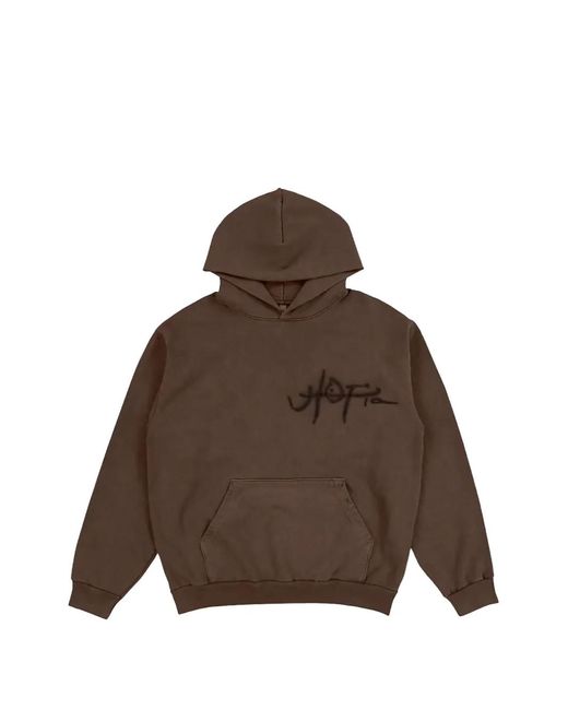 Travis Scott Brown Utopia A2 Graphic-Print Hoodie for men