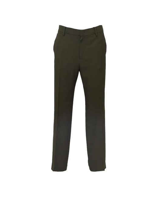 N°21 Gray Elasticated-Waist Straight-Leg Trousers