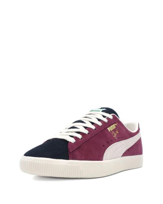 PUMA Purple Clyde Og Panelled Sneakers