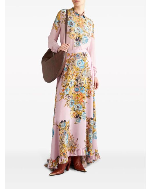 Etro Pink Flowered Shirt