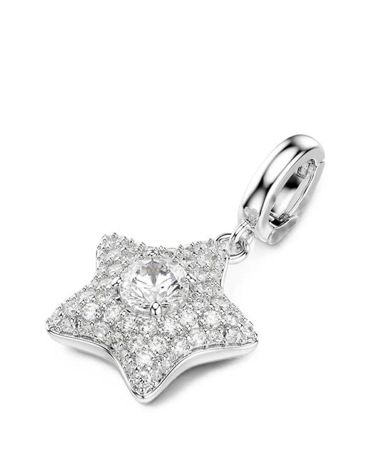 Swarovski White Sublime Star Crystal-Embellished Charm