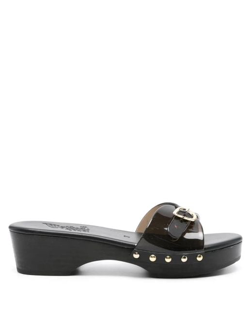Ancient Greek Sandals Black 40Mm Omonia Platform Sandals