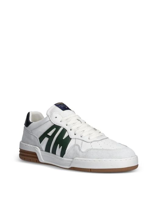 Aeronautica Militare White Logo-Appliqué Sneakers for men