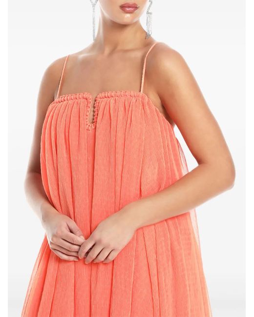 Aje. Pink Midikleid Im Layering-Look